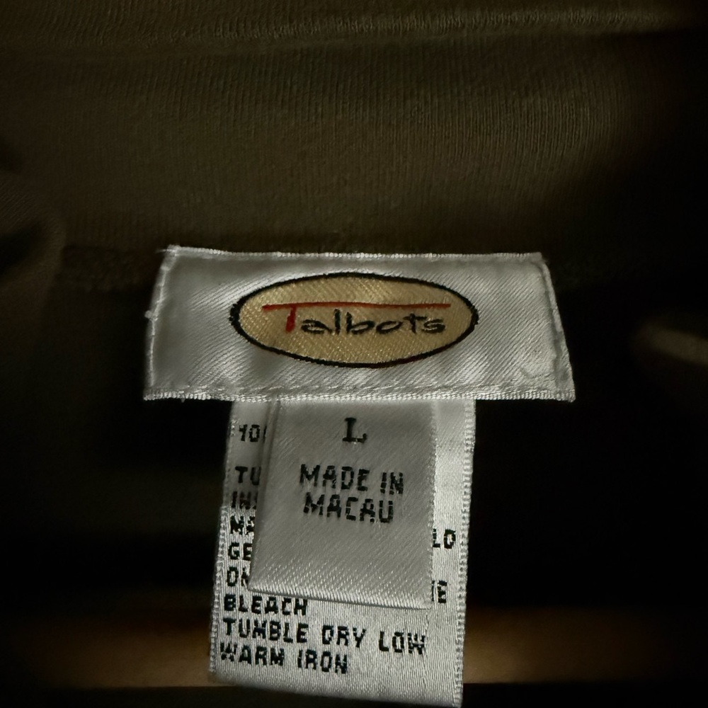 Talbots Women’s Olive Green Lightweight Jacket Zip up - Picture 2 of 6
